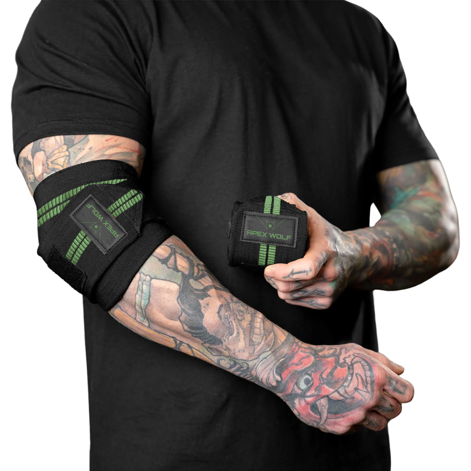 PowerLock Elbow Wraps (Pair) – Tactical Green