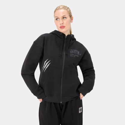 LOCKFEM_05 HOODIE — WAR BLACK