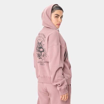 LOCKFEM_05 HOODIE — STORM ROSE