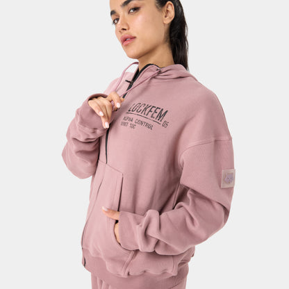 LOCKFEM_05 HOODIE — STORM ROSE