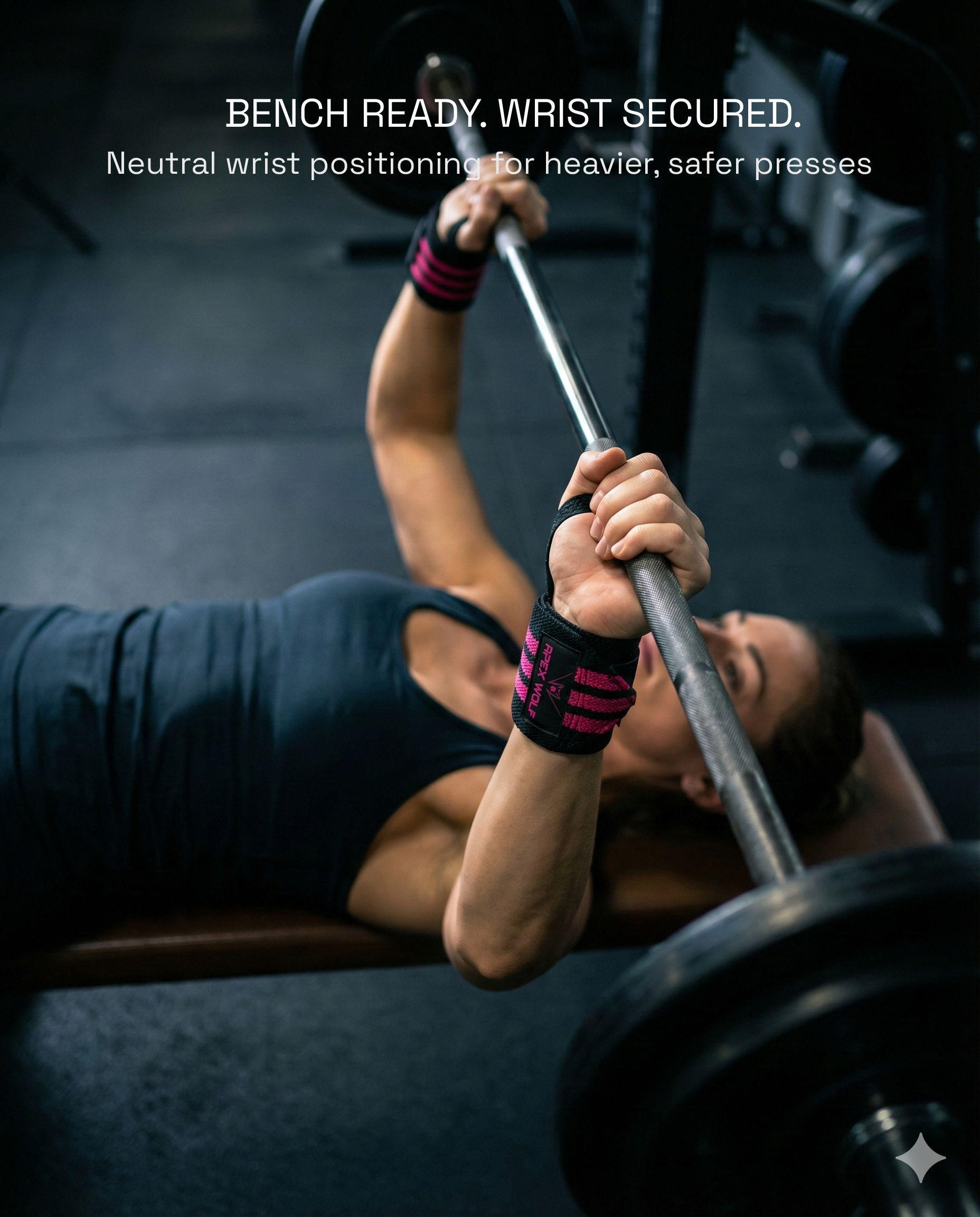 Battle Wrap Wrist Straps (Pair) - Pink — alternate angle/detail