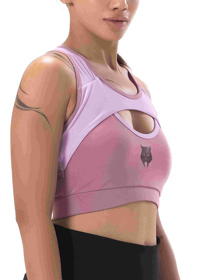 Pink Sports Bra