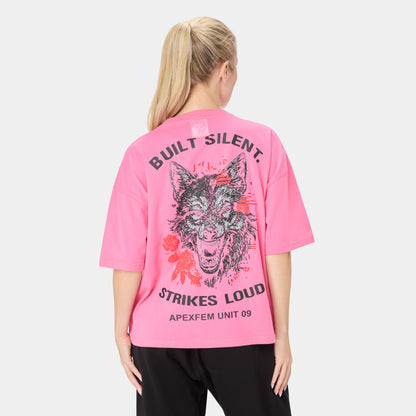SHEWOLF_09 OVERSIZED TEE — ALPHA ROSE