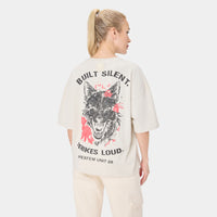 SHEWOLF_09 OVERSIZED TEE — TACTICAL BIEGE