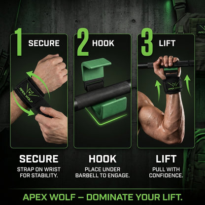 TitanGrip Lifting Hooks - Green — Additional angle (5)