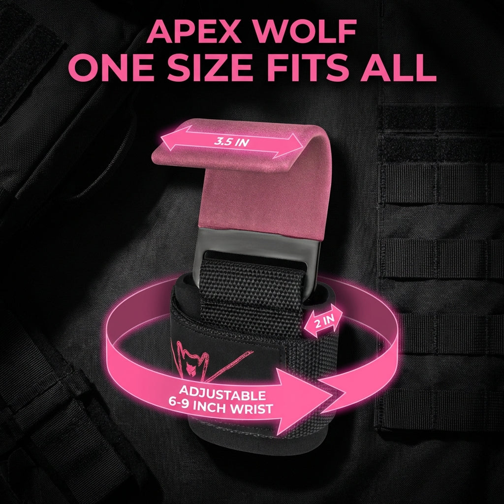TitanGrip Lifting Hooks (Pair) - Stealth Pink — Additional angle (6)