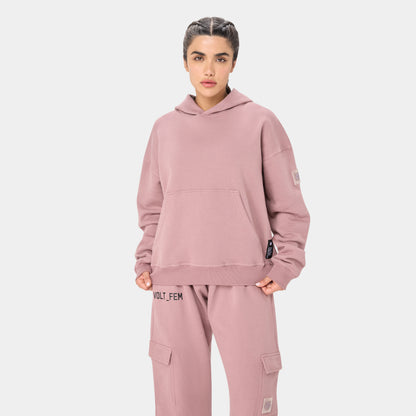 VOLTFEM_77 HOODIE — STORM ROSE