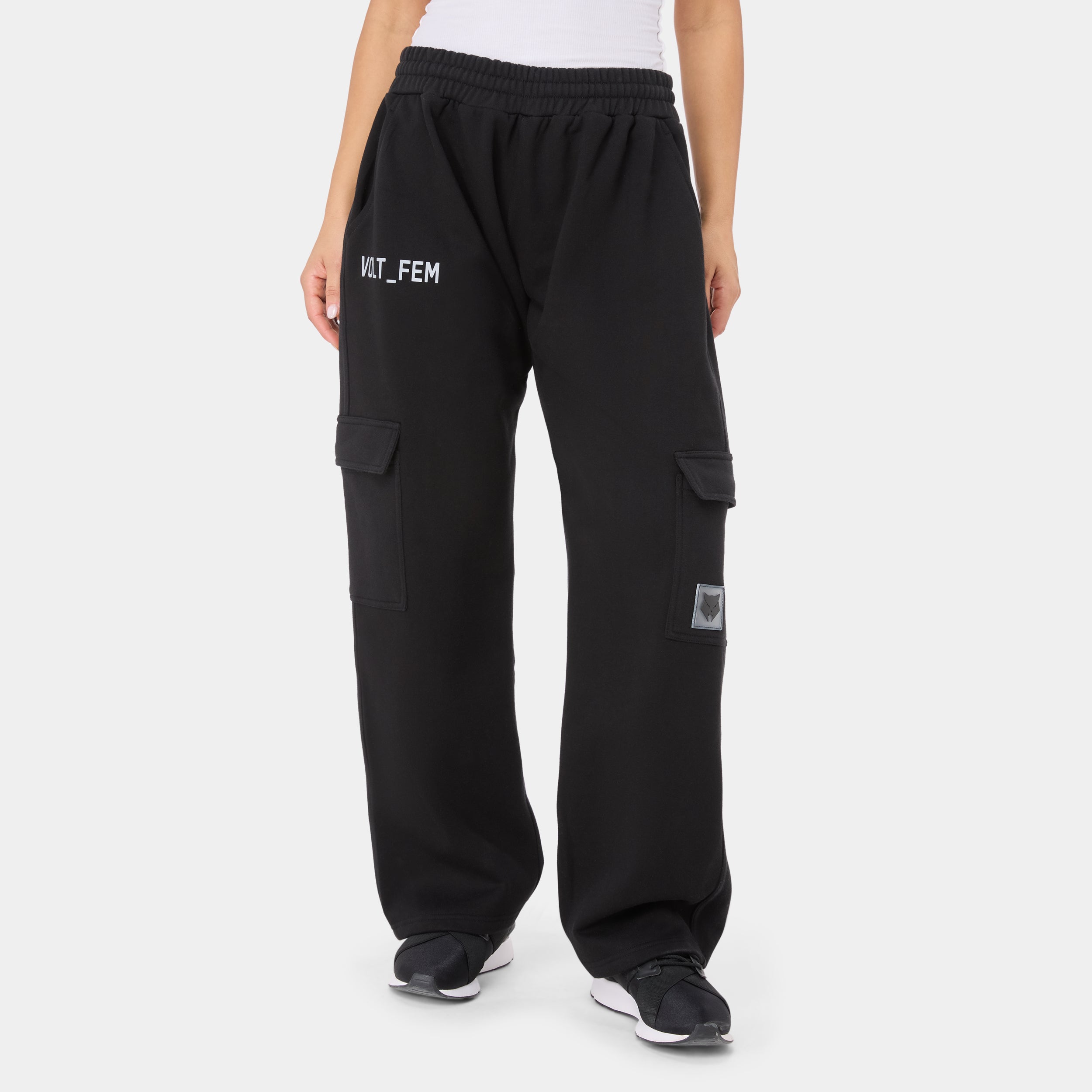 VOLTFEM_77 CARGO BOTTOM — WAR BLACK