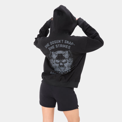 VOLTFEM_77 HOODIE — WAR  BLACK