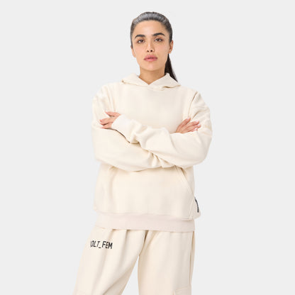 VOLTFEM_77 HOODIE — TACTICAL BEIGE — back view