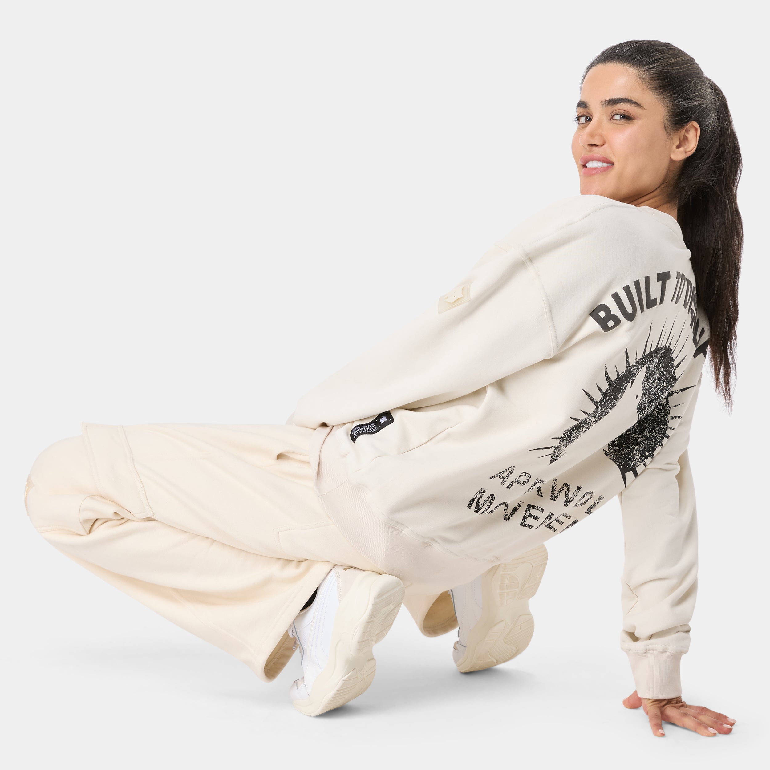 NON TOKYO COLLEGE PUFF SWEAT スウェット White Fox Offstage Hoodie Vol.3 Azure Sweatpants Set Size S/M-L