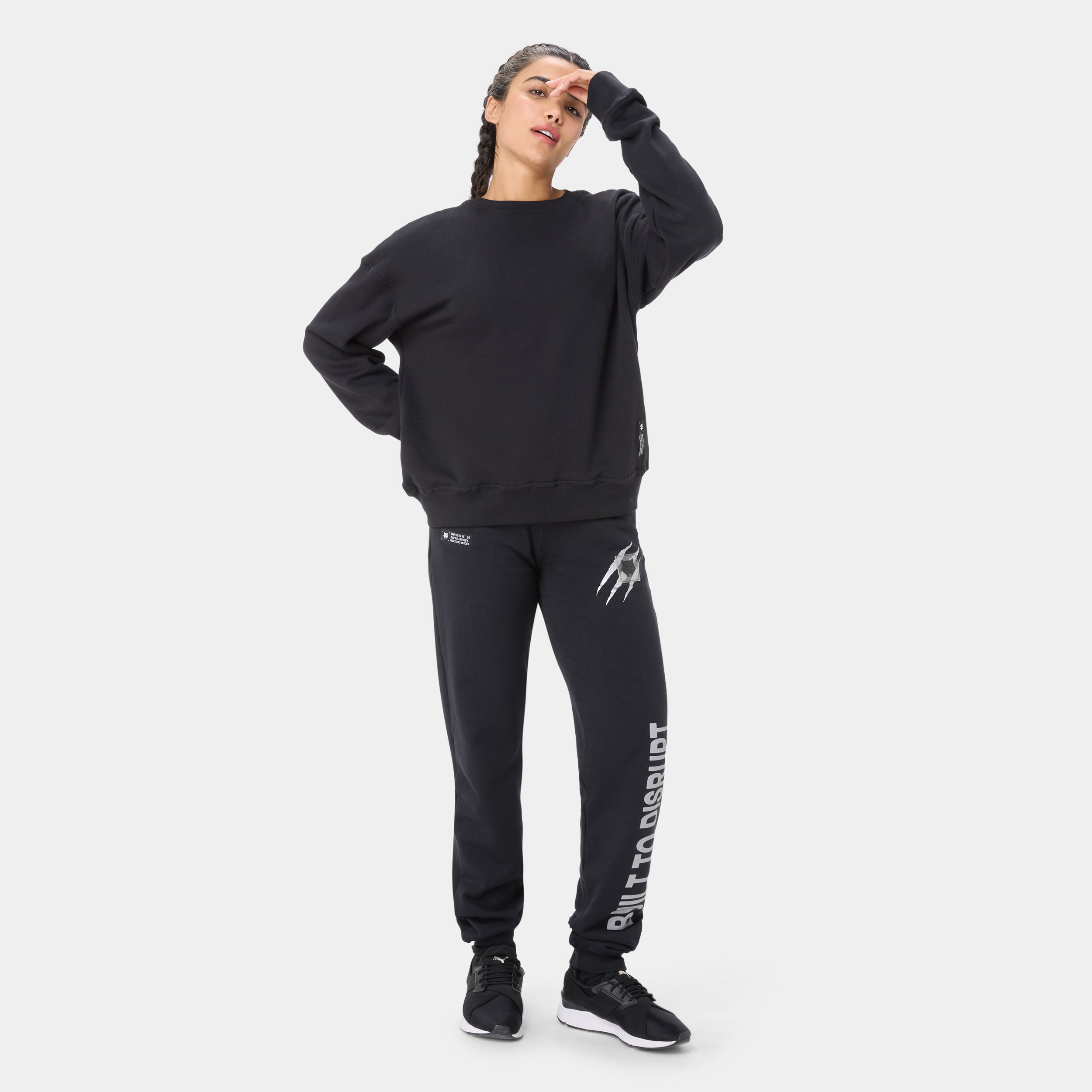 Gym Crewneck Sweatshirt Black