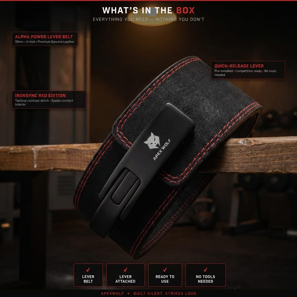 Alpha Power Lever Belt | Red