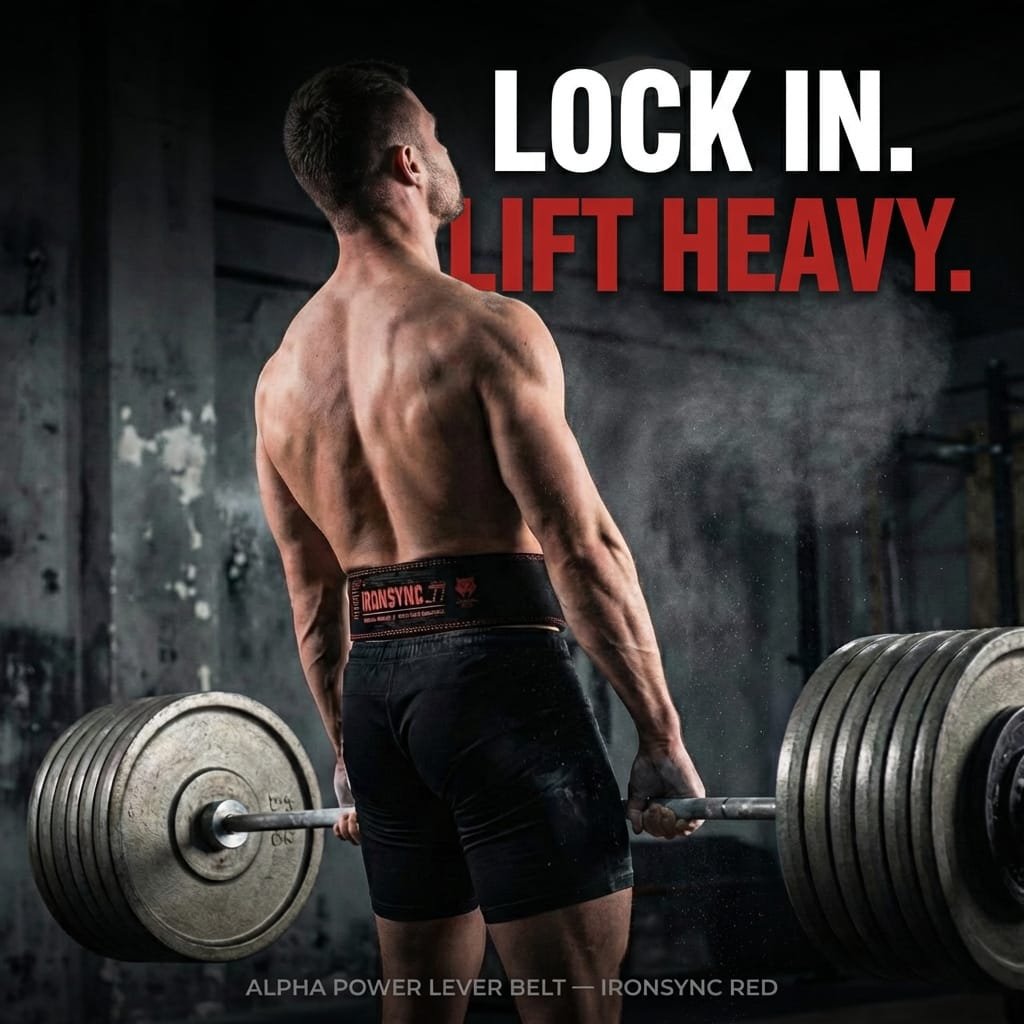 10mm Lever Belt Red | Powerlifting
