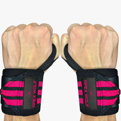 Battle Wrap Wrist Straps (Pair) - Pink — alternate angle/detail