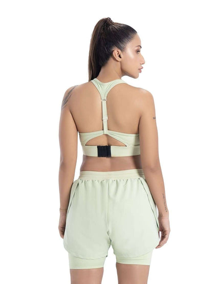 Zip Up Sports Bra