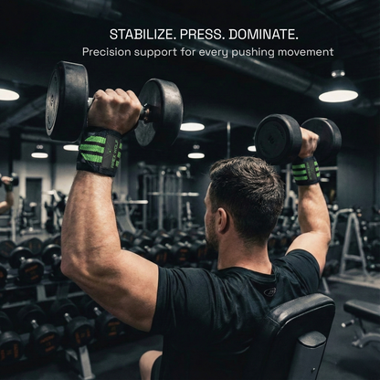 Battle Wrap Wrist Straps (Pair) – Green — alternate angle/detail