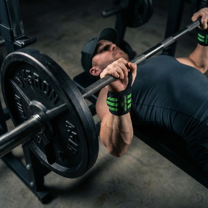 Battle Wrap Wrist Straps (Pair) – Green — alternate angle/detail