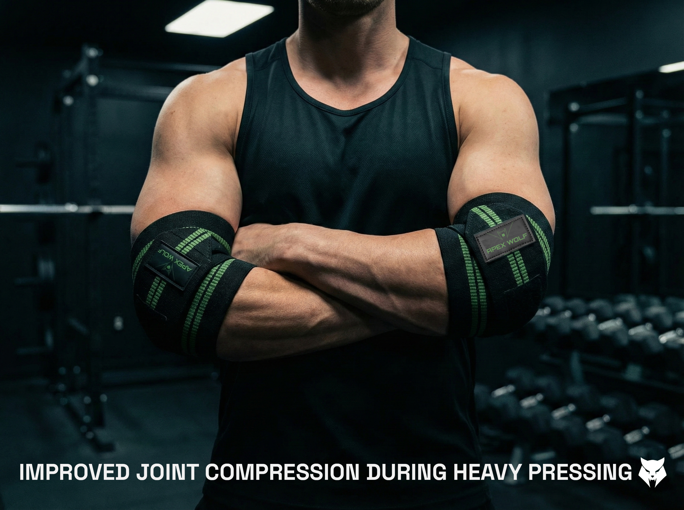 PowerLock Elbow Wraps (Pair) – Tactical Green