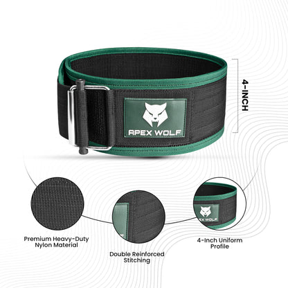 Stealth Flex Weightlifting Belt - Green