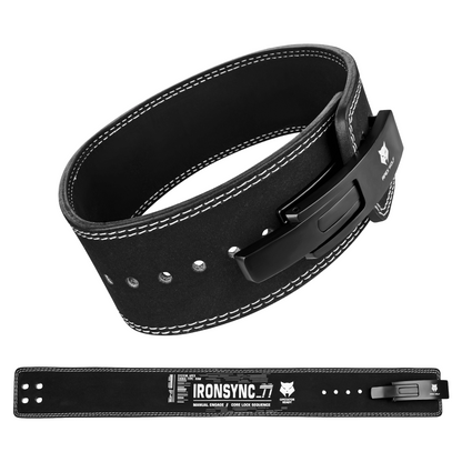 ApexWolf Alpha Power Lever Belt | White - front, white studio background, product image 1 of 4