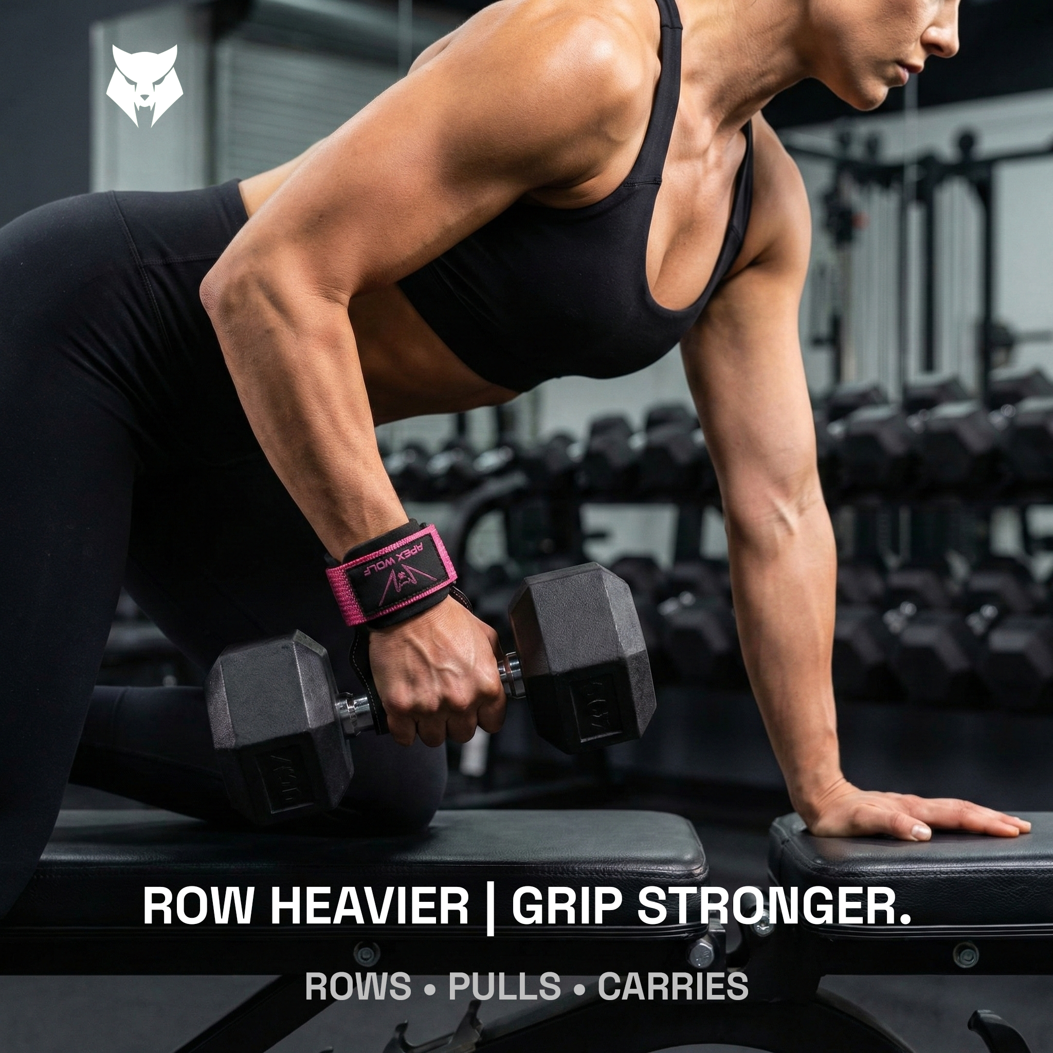 Iron Claw Lifting Grips (Pair) – Stealth Pink — 'Additional angle #4'