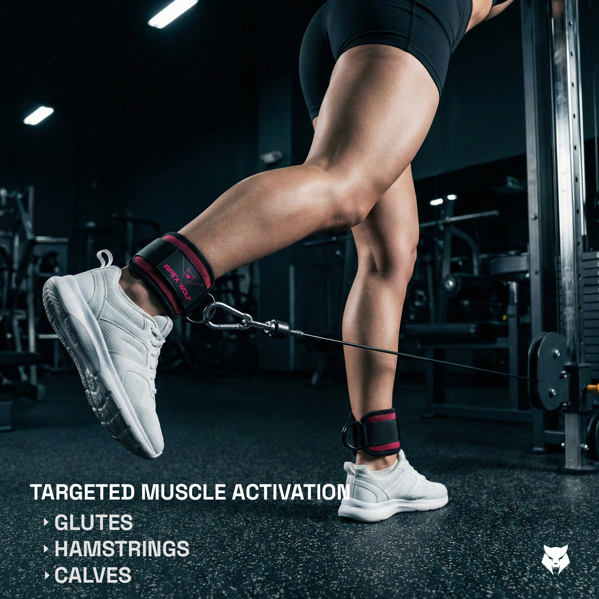 Power Grip Ankle Strap (Pair) - Stealth Pink