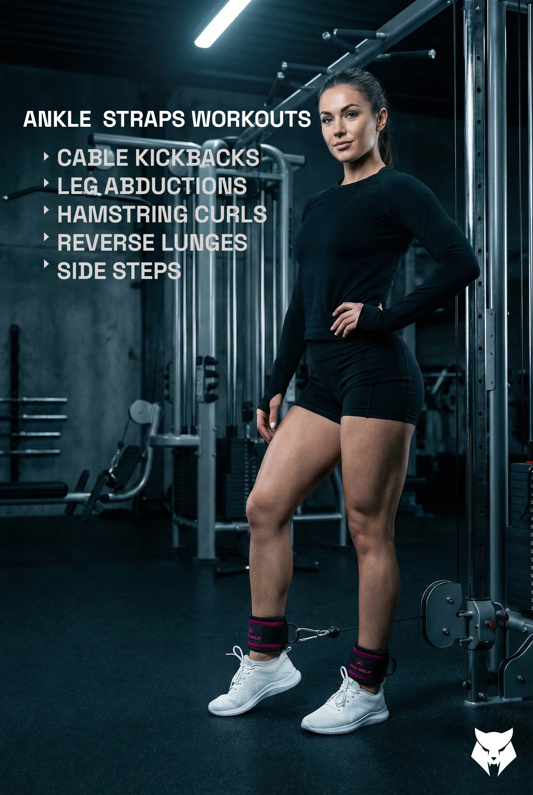 Power Grip Ankle Strap (Pair) - Stealth Pink