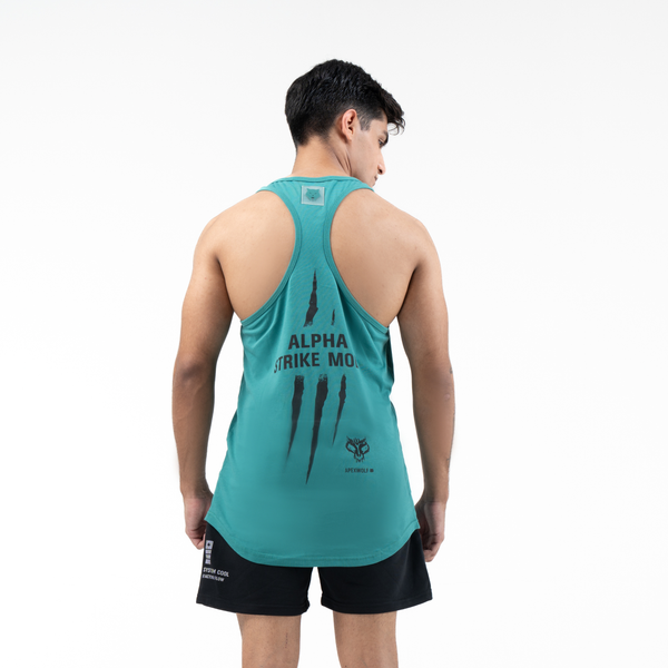 Apexwolf Primalsting_08 Tank — Rouge Green – ALPHAPROTOCOL_25 (Men) activewear Canada