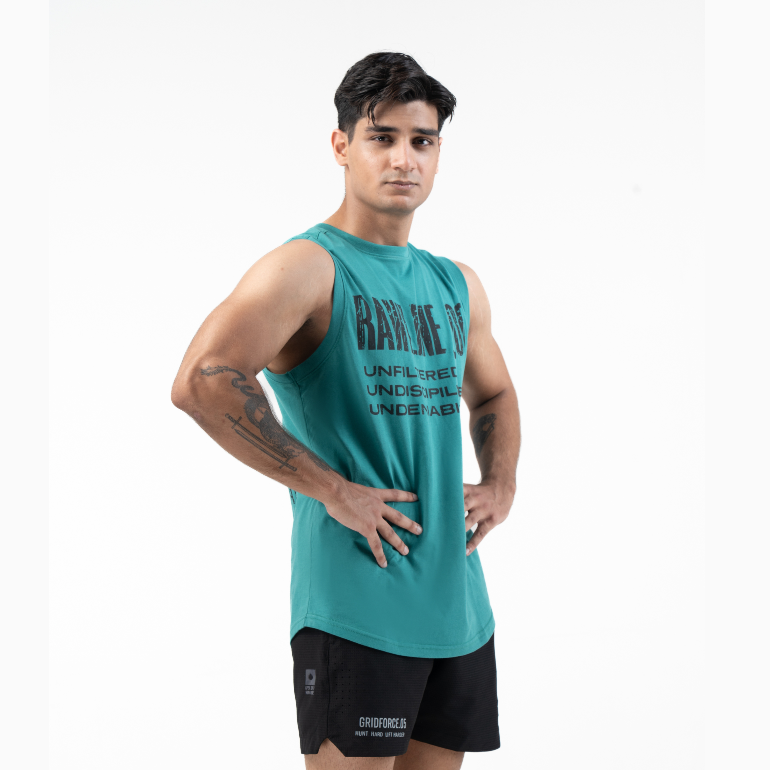 RAWLINE_00 VEST — ROUGE GREEN