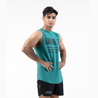 RAWLINE_00 VEST — ROUGE GREEN