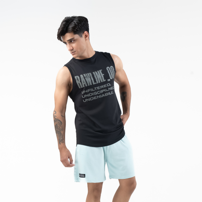 RAWLINE_00 VEST — WAR BLACK