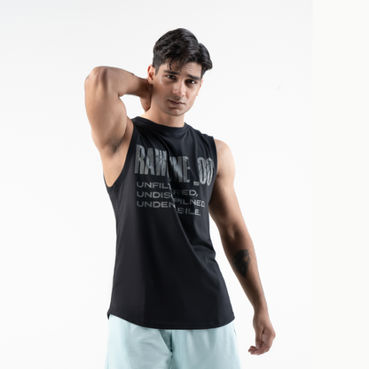 RAWLINE_00 VEST — WAR BLACK