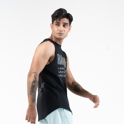 RAWLINE_00 VEST — WAR BLACK