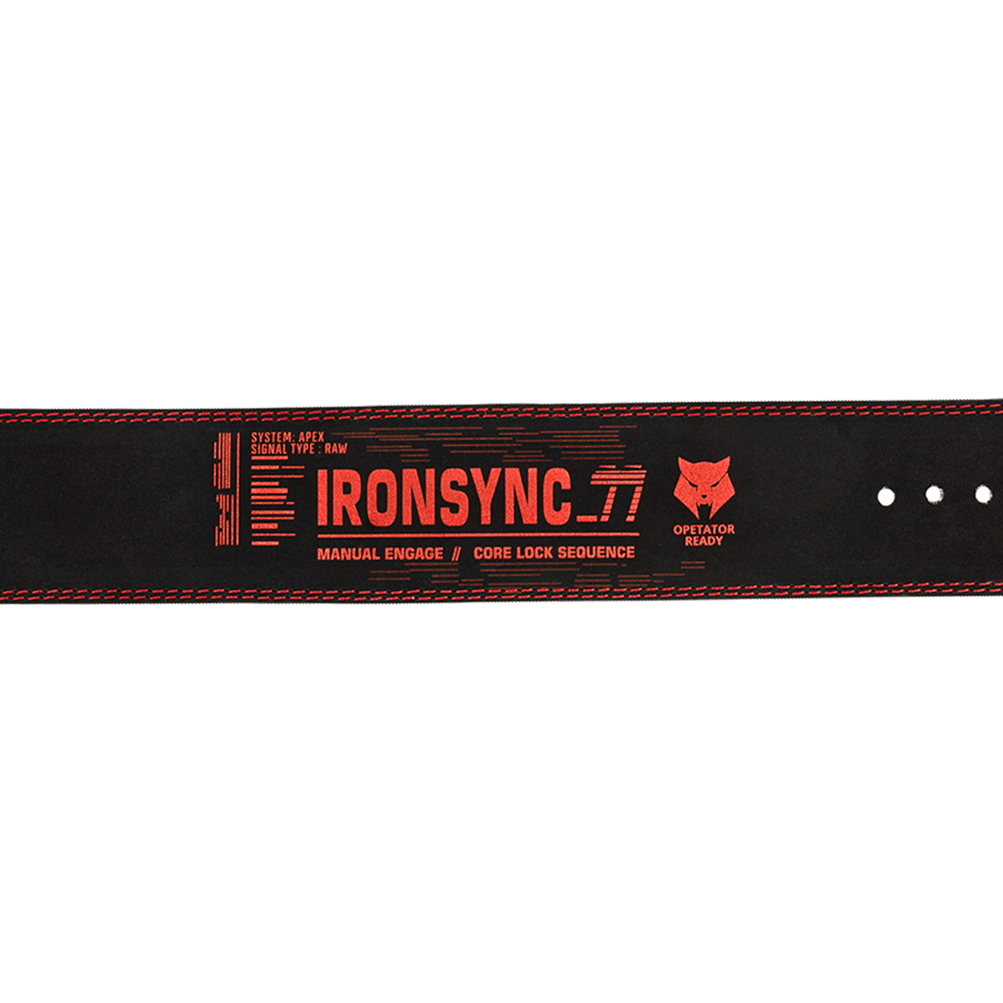 ApexWolf Alpha Power Lever Belt | Red - angle 6